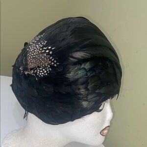 Glamorous Totally Feathered Formal Dress Hat by Jack McConnell